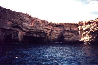 Map for Comino Caves